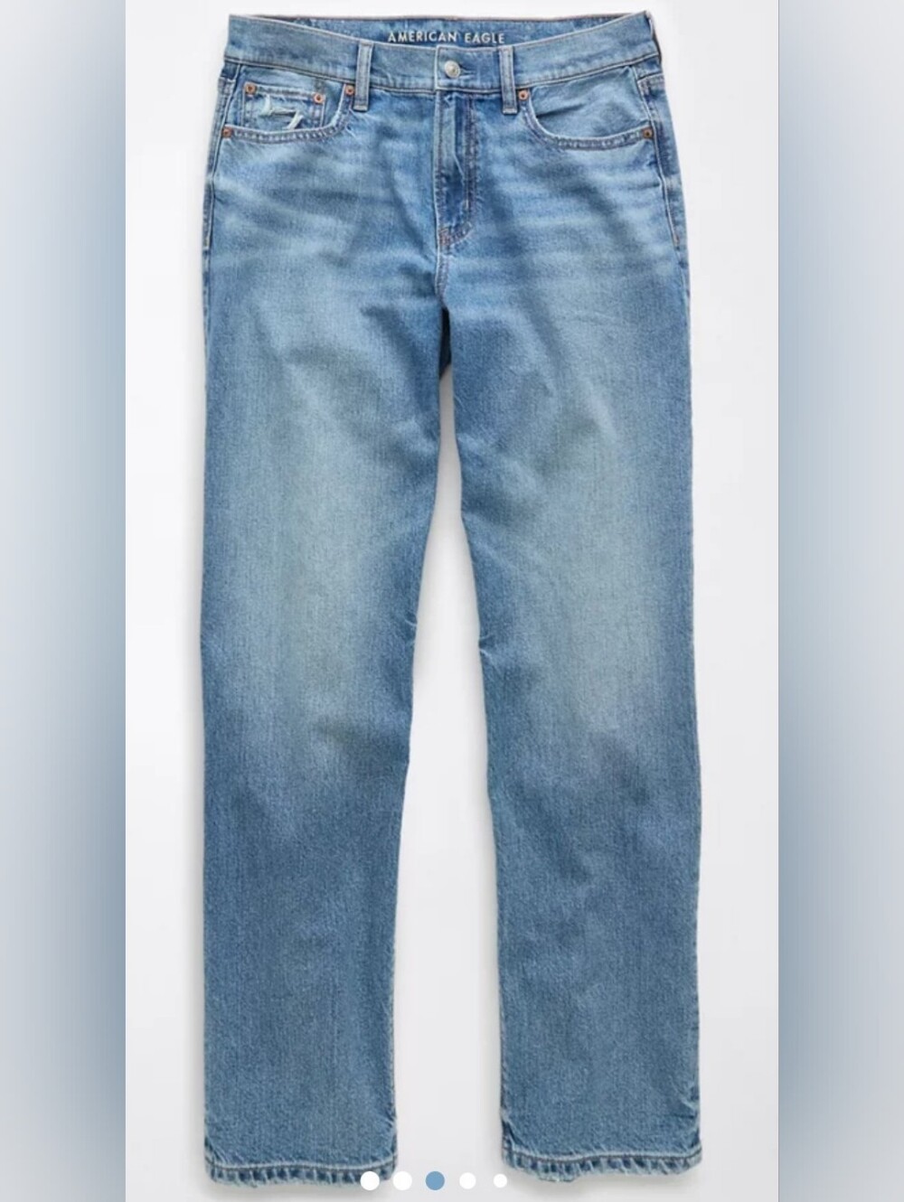 AE Ex-Boyfriend Low Rise Strigid Jeans - Size 0 Reg. 25" W - Brand New With Tags - Picture 3 of 8